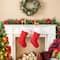 Glitzhome® Gold Standing & Sitting Reindeer Stocking Holder Set